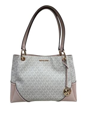 Michael Kors Blush Logo-Print Shoulder Tote